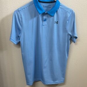 Under Armour Boy’s Heatgear/ dri-fit  Light Blue Polo Shirt